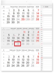 3-Maandkalender 2026 Manager compact-formaat notes 1 Stuk