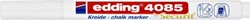 Krijtstift edding 4085 rond 1-2mm wit 1 Stuk