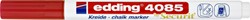 Krijtstift edding 4085 rond 1-2mm rood 1 Stuk