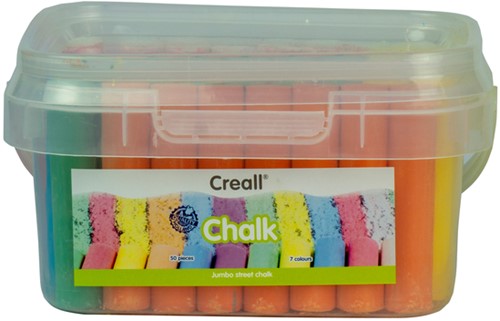 Stoepkrijt Creall 50 stuks 6 kleuren 50 Stuk