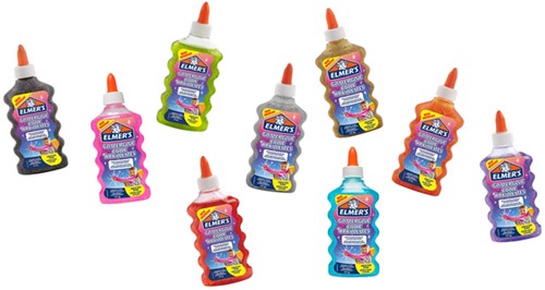 Kinderlijm Elmer's 177ml glitter oranje 177 Milliliter-3