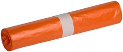 Afvalzak Powersterko HDPE T23 58x100cm 70L oranje 25 Zak