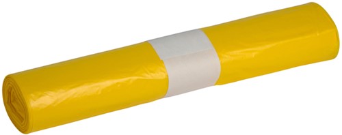 Afvalzak Powersterko HDPE T25 70x110cm 120L geel 20 Zak