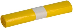 Afvalzak Powersterko HDPE T23 58x100cm 70L geel 25 Zak