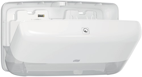 Toiletpapierdispenser Tork T2 jumbo klein duo wit 1 Stuk-1