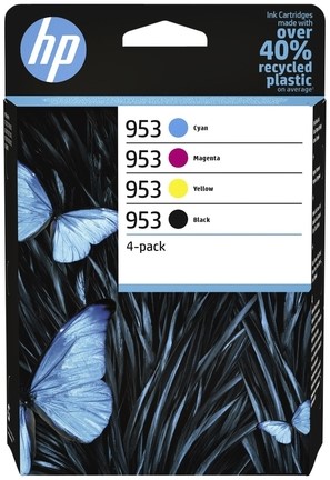 Inktcartridge HP 6ZC69AE 953 zwart + 3 kleuren 1 Stuk