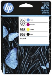 Inktcartridge HP 6ZC70AE 963 zwart + 3 kleuren 1 Stuk