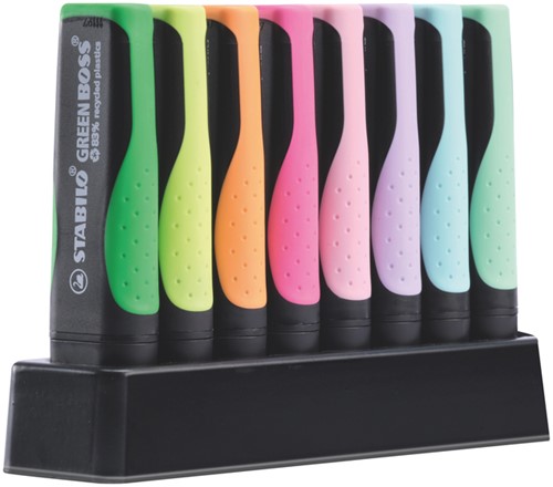 Markeerstift STABILO GREEN BOSS bureauset 6070/8 8 Stuk-3
