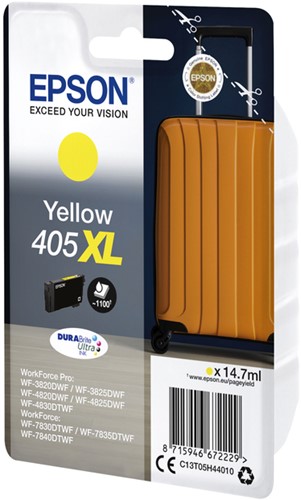 Inktcartridge Epson 405XL T05H44 geel 1 Stuk