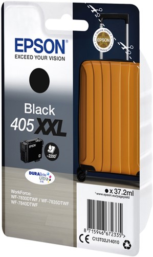 Inktcartridge Epson 405XXL T02J14 zwart 1 Stuk