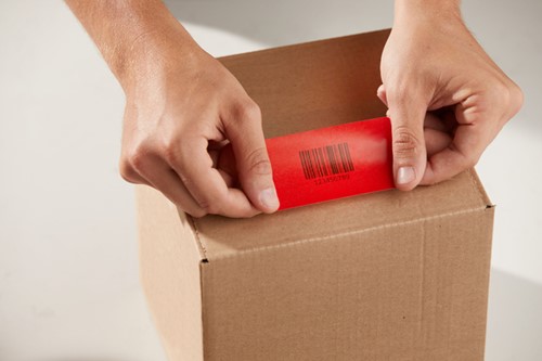 Etiket Dymo LabelWriter naamkaart 54x101 rood 1 Rol-2