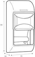 Toiletpapierdispenser Katrin duo zwart 1 Stuk-3