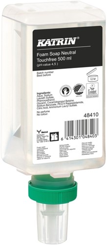 Handzeep Katrin Neutral schuim touchfree 48410 1 Stuk