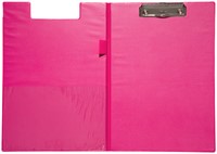 Klembordmap MAUL A4 staand penlus PVC neon roze 1 Stuk