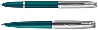 Balpen Parker 51 CT M  groenblauw 1 Stuk-3