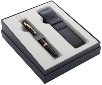 BALPEN PARKER URBAN MUTED BLACK GT M + ETUI 2 Stuk