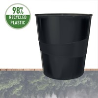PAPIERBAK LEITZ RECYCLE RANGE 15 LITER ZWART 1 Stuk-2