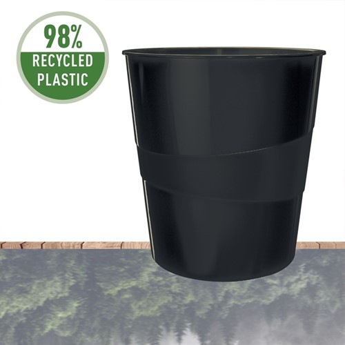 Papierbak Leitz Recycle 15 liter zwart 1 Stuk-5
