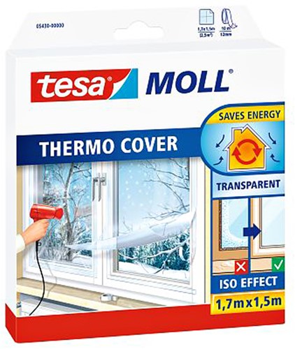 Isolatiefolie tesamoll ramen 1.7x1.5m transparant 1 Stuk