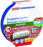 Montagetape tesa Outdoor dubbelz 5mx19mm tr 1 Rol