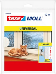 tochtstrip tesamoll Uni zelfkl 10mx25mm wit 1 Stuk