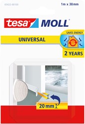 Tochtstrips tesamoll Uni zelfkl deur 1mx38mm wit 1 Stuk