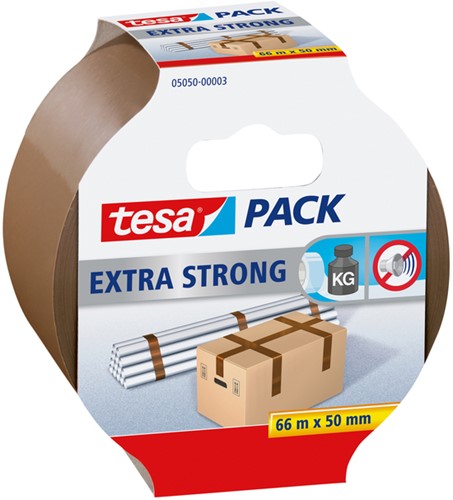 Verpakkingstape tesapack Extra Strong 66mx50mm br 1 Rol