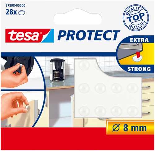 Anti-slip en geluiddempers tesa rnd D 8mm tr 28st 1 Stuk
