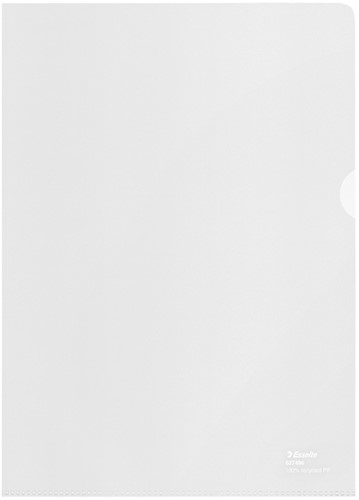 L-map Esselte A4 gerecycled transparant 100 Stuk