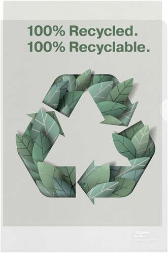 L-map Esselte A4 gerecycled transparant 100 Stuk-3