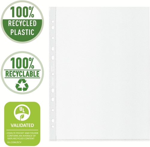 Showtas Esselte recycle PP A4 70µ 11-gaats 100 Stuk-3