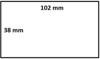 Labeletiket IEZZY 880191-038d 102x38mm 25mm wit 1790 Stuk-2