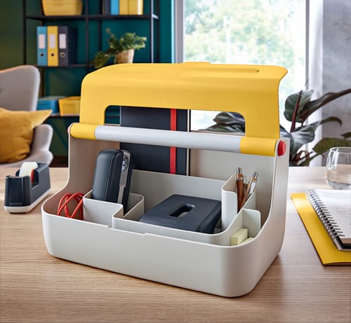 OPBERGBOX LEITZ COZY DRAAGBAAR GEEL 1 Stuk-4