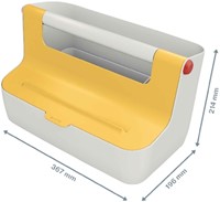 OPBERGBOX LEITZ COZY DRAAGBAAR GEEL 1 Stuk-2