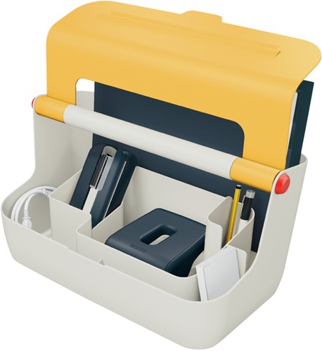 OPBERGBOX LEITZ COZY DRAAGBAAR GEEL 1 Stuk-2