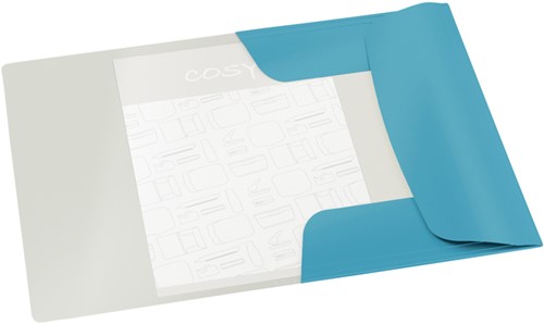 Elastomap Leitz Cosy A4 3-kleps blauw 1 Stuk-2