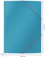 Elastomap Leitz Cosy A4 3-kleps blauw 1 Stuk-3
