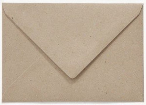 Envelop Papicolor EA5 156x220mm kraft grijs 6 Stuk