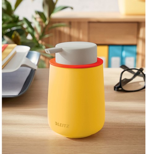 Handzeepdispenser Leitz cosy 300ml geel 1 Stuk-1