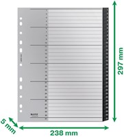 TABBLAD LEITZ RECYCLE A4 1-31 EXTRA BREED PP 1 Set-2