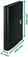 Projectmap Leitz Recycle A4 5-vaks PP zwart 1 Stuk-3