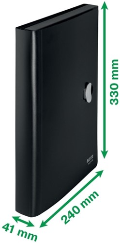 Projectmap Leitz Recycle A4 5-vaks PP zwart 1 Stuk-3