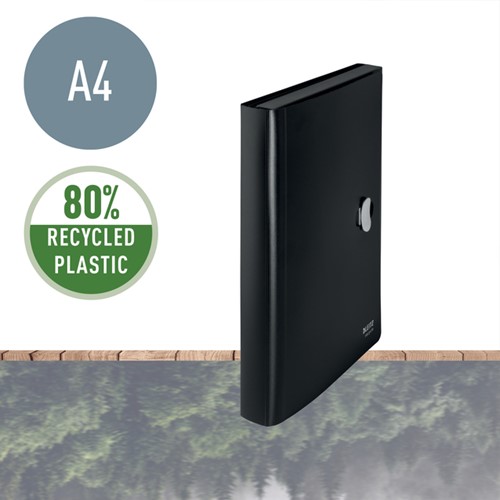 Projectmap Leitz Recycle A4 5-vaks PP zwart 1 Stuk-2