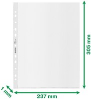 Showtas Leitz Recycle maxi PP A4 transparant 25 Stuk-2
