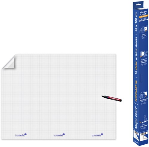Magic Chart Legamaster flipchart 90x120cm wt ruit 15 Vel