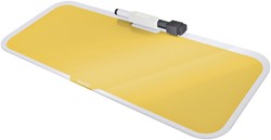 GLAS DESKTOP PAD LEITZ COSY GEEL 1 Stuk