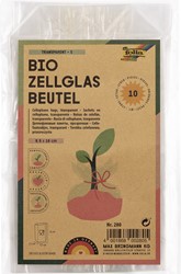 Cellofaanzak Folia 95x160mm 10 stuks transparant 10 Stuk