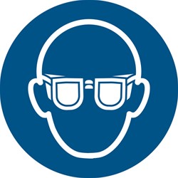 Pictogram Djois Oogbescherming verplicht bl 1 Stuk