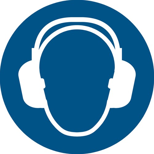 Pictogram Djois Gehoorbescherming verplicht bl 1 Stuk