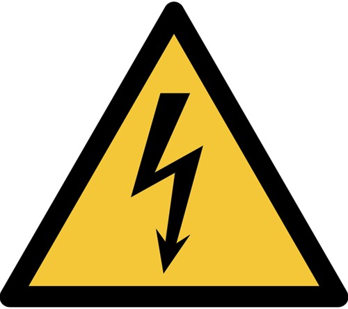 Pictogram Djois elektrische spanning 200x176mm gl 1 Stuk
